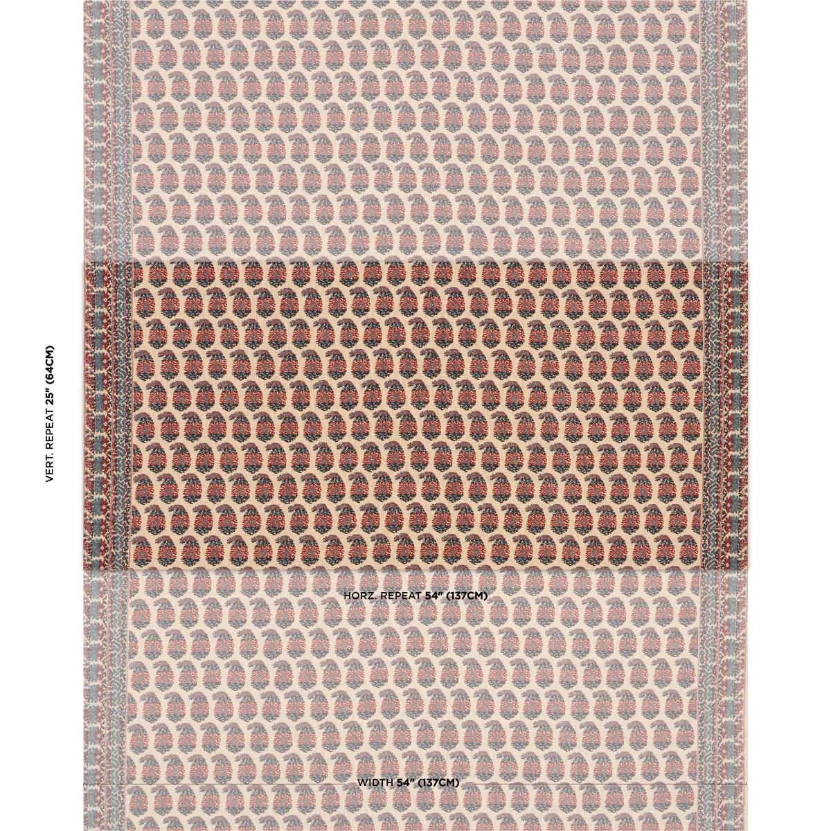 Terry - Red & Navy Fabrics | Schumacher