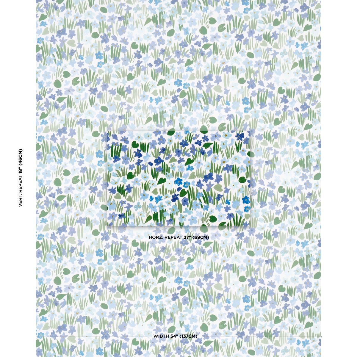 Sweet Violette Indoor/Outdoor - Blue Fabrics | Schumacher