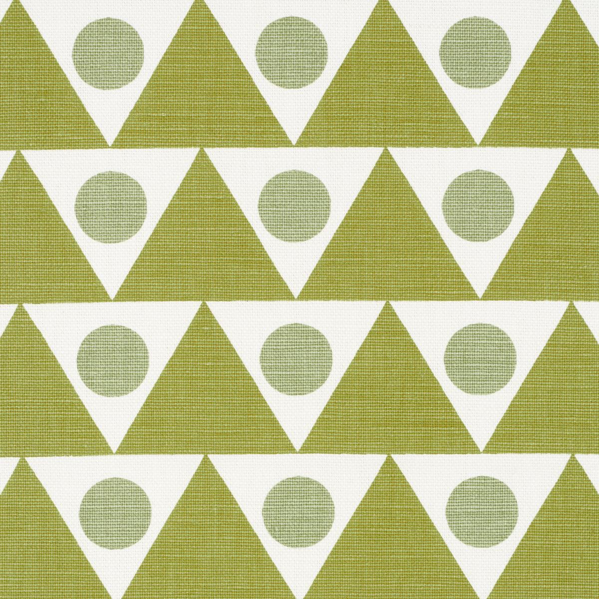 BATONER　6CASHMERE FOX バラクラバ グリーン　カシミヤ Pennant - Green Fabrics | Schumacher
