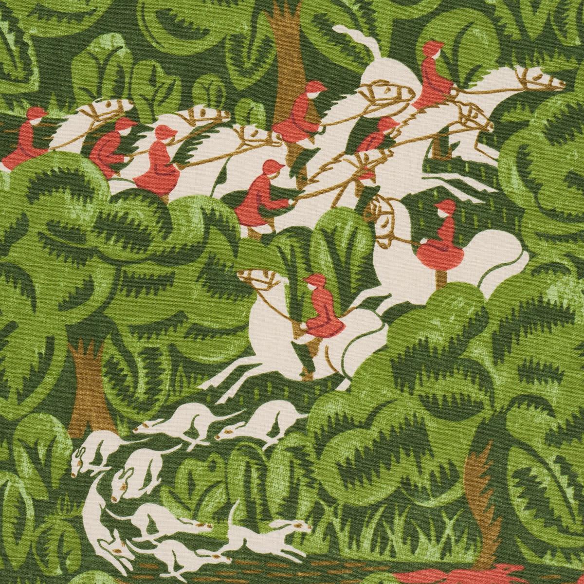 Margaret Schloeman's Fox Chase - Forest Fabrics
