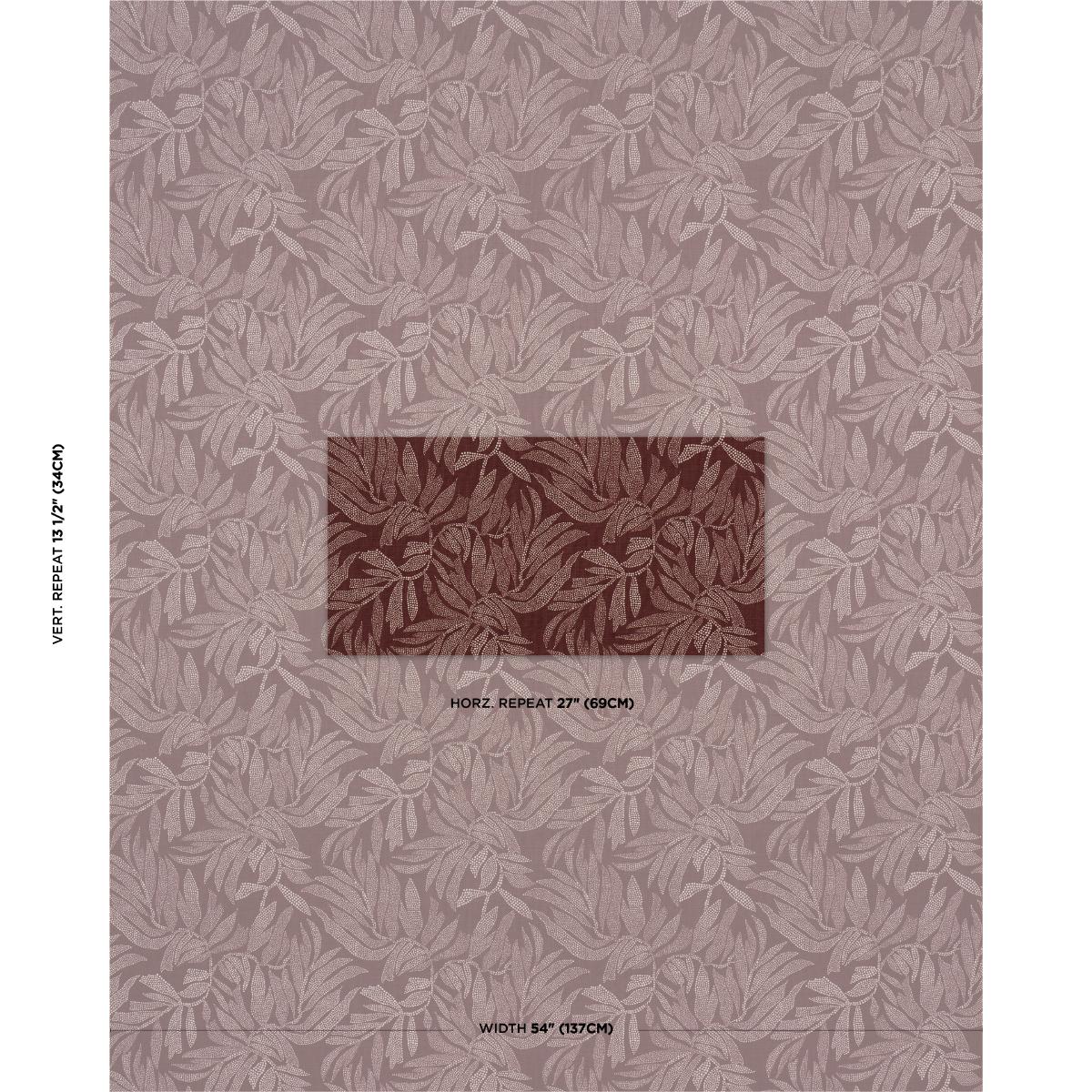 Tayrona Palm Mosaic - Cayenne Latte Fabrics | Schumacher