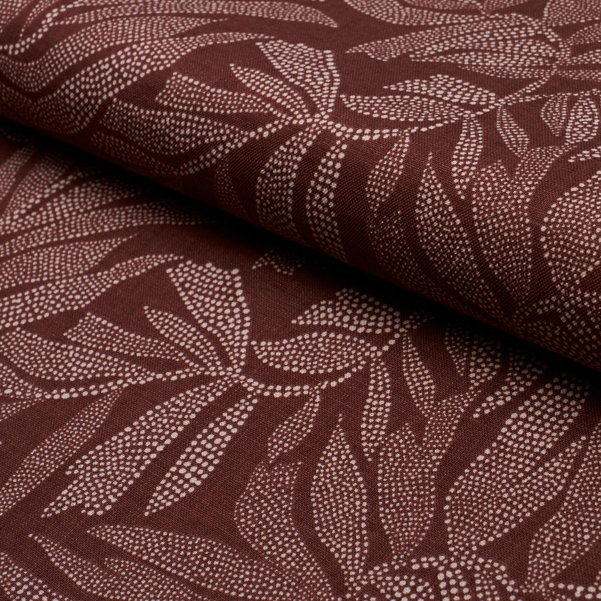 Tayrona Palm Mosaic - Cayenne Latte Fabrics | Schumacher