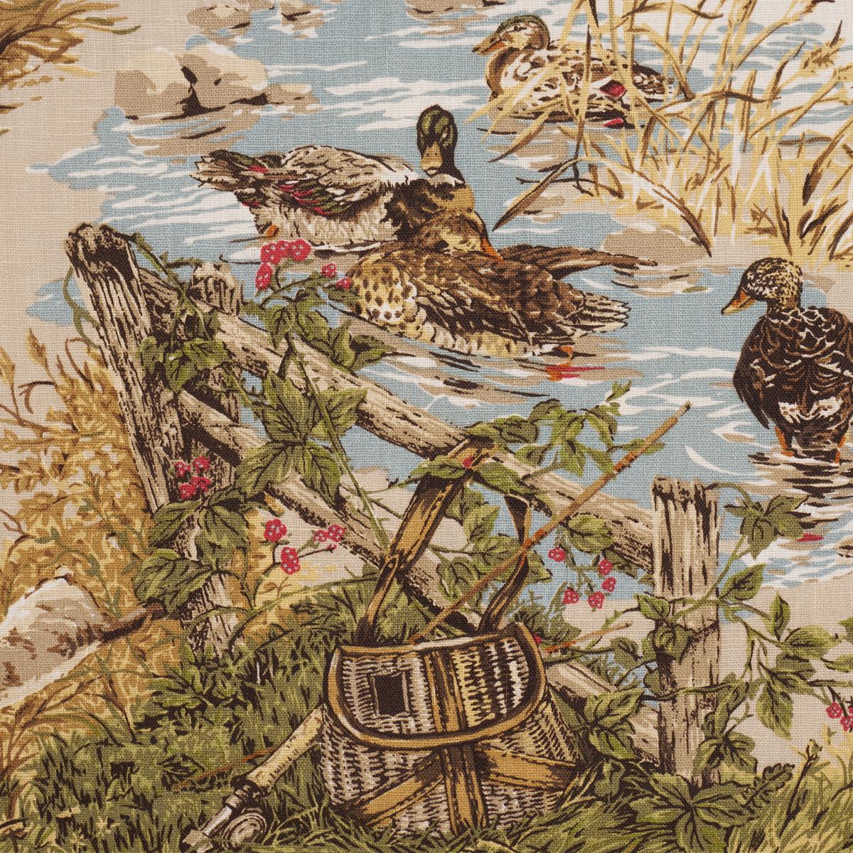 その他 VAURTROOM DOG & DUCK BLANKET Dog & Duck Fabric | Schumacher | The WorkRoom