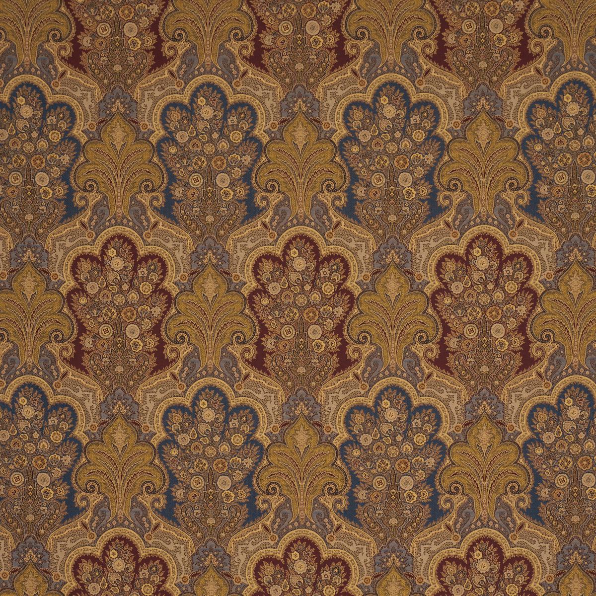 New Castle Paisley - Indigo Fabrics | Schumacher