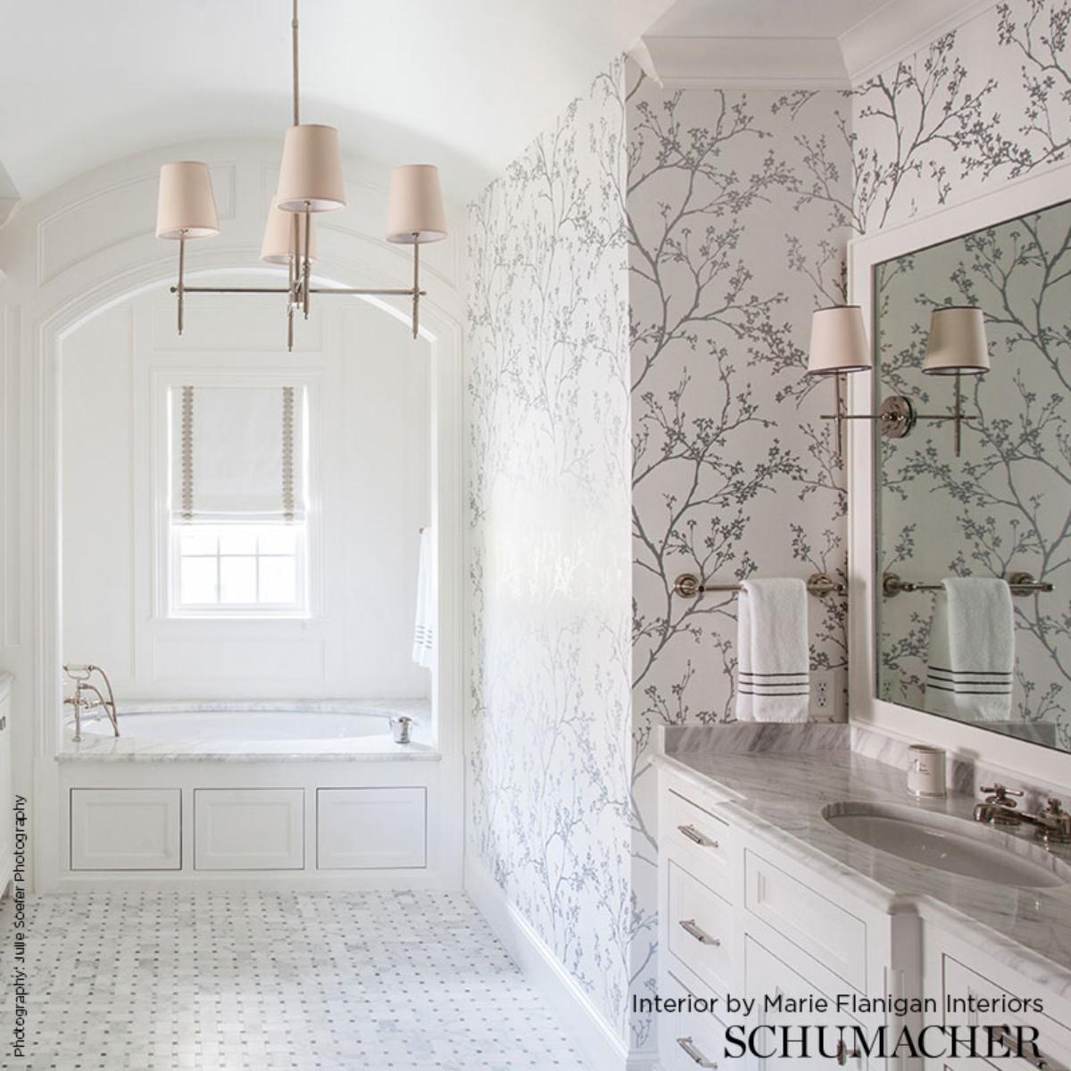 Twiggy - Raspberry Wallpapers | Schumacher