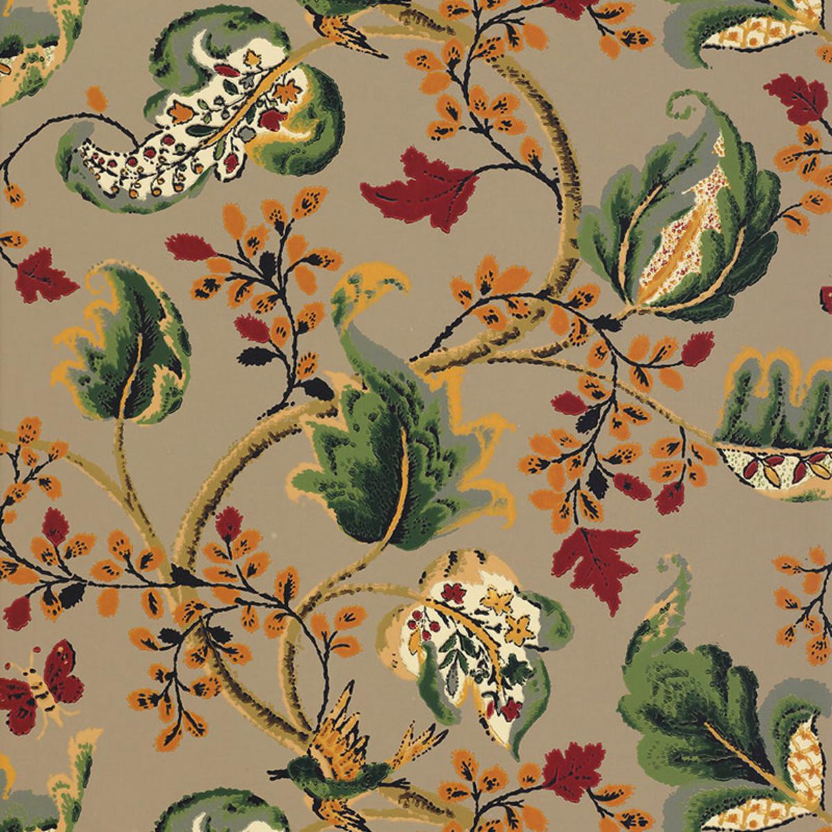 Fox Hollow - Multi On Flannel Wallpapers | Schumacher