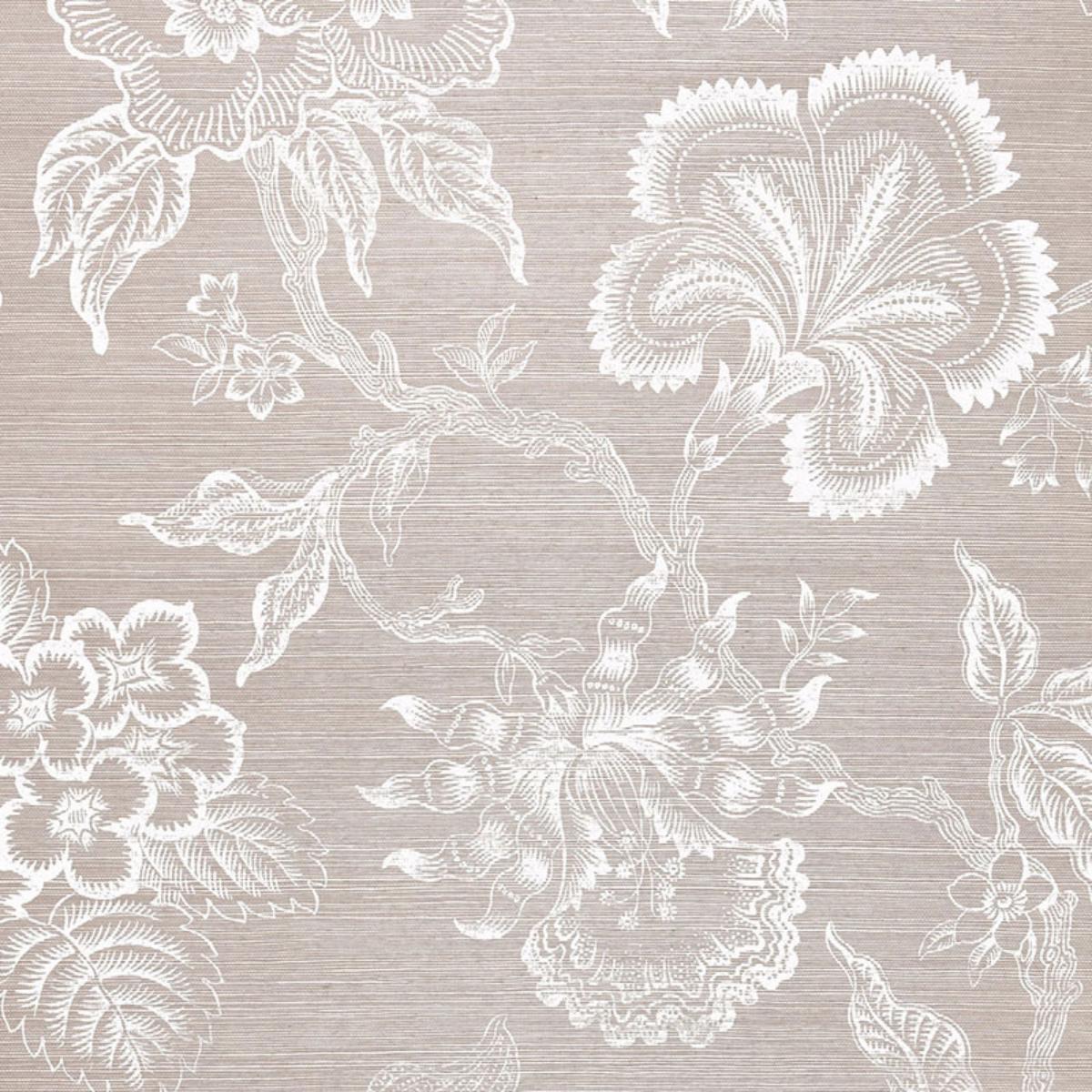 Hothouse Flowers Sisal - Haze & Chalk Wallpapers