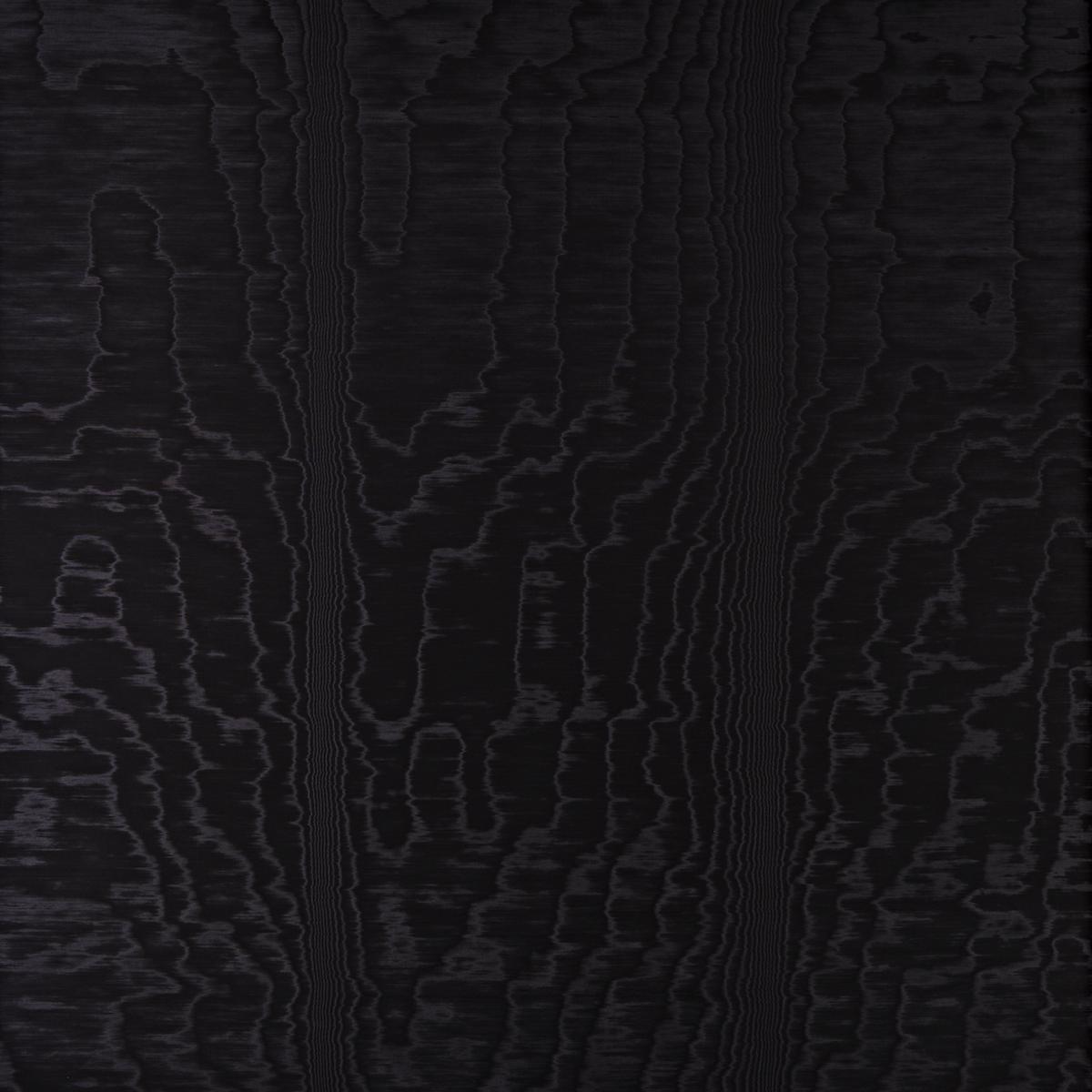 Dim Moire ブラック Moiré Wallcovering - Noir Wallpapers | Schumacher