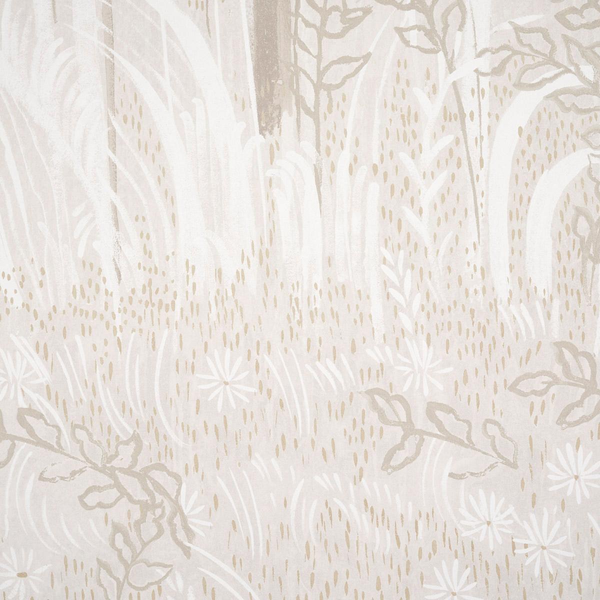 Brindille Golden Accented Panel Set - Alabaster Wallpapers
