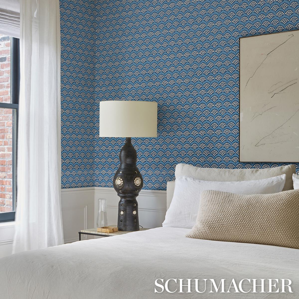 Pollen - French Blue Wallpapers | Schumacher
