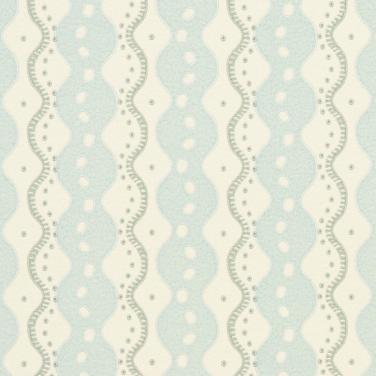 Centipede Stripe - Icing Blue Wallpapers | Schumacher