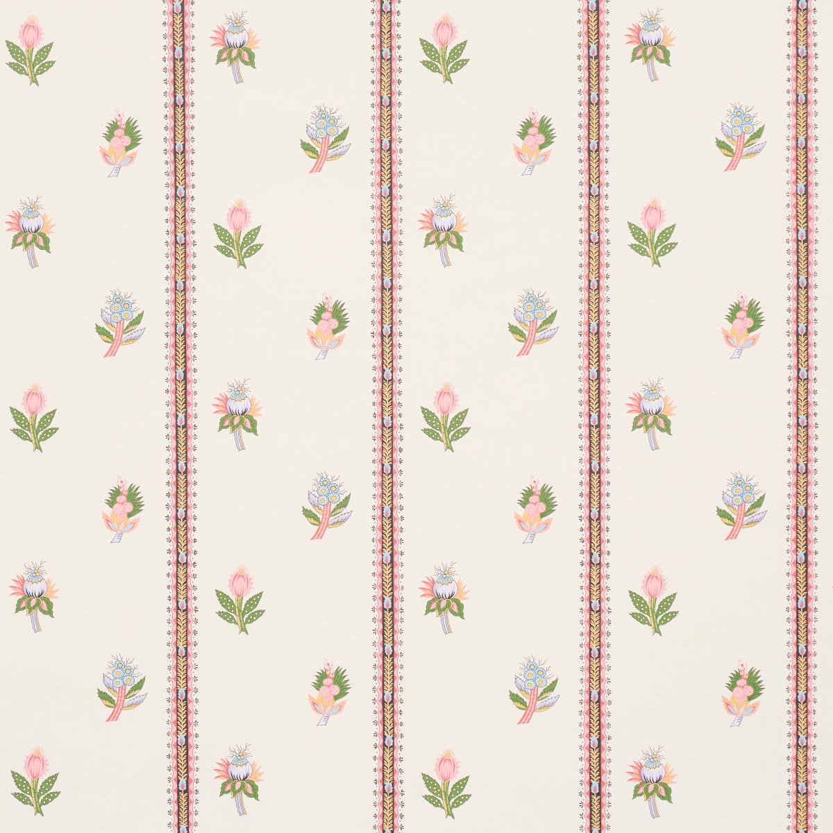Les Fleurs Exotiques - Antique Rose Wallpapers | Schumacher