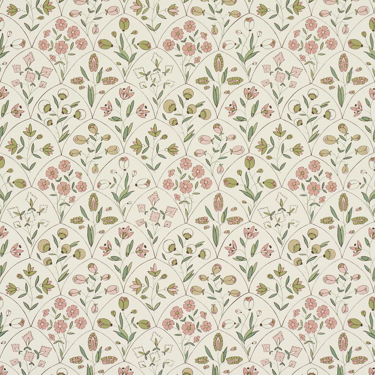 Frances Scallop Floral - Petal Wallpapers