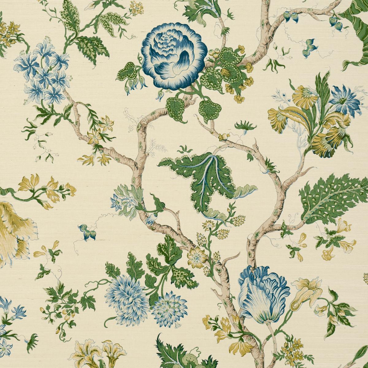 Josephine Sisal - Peacock Wallpapers | Schumacher