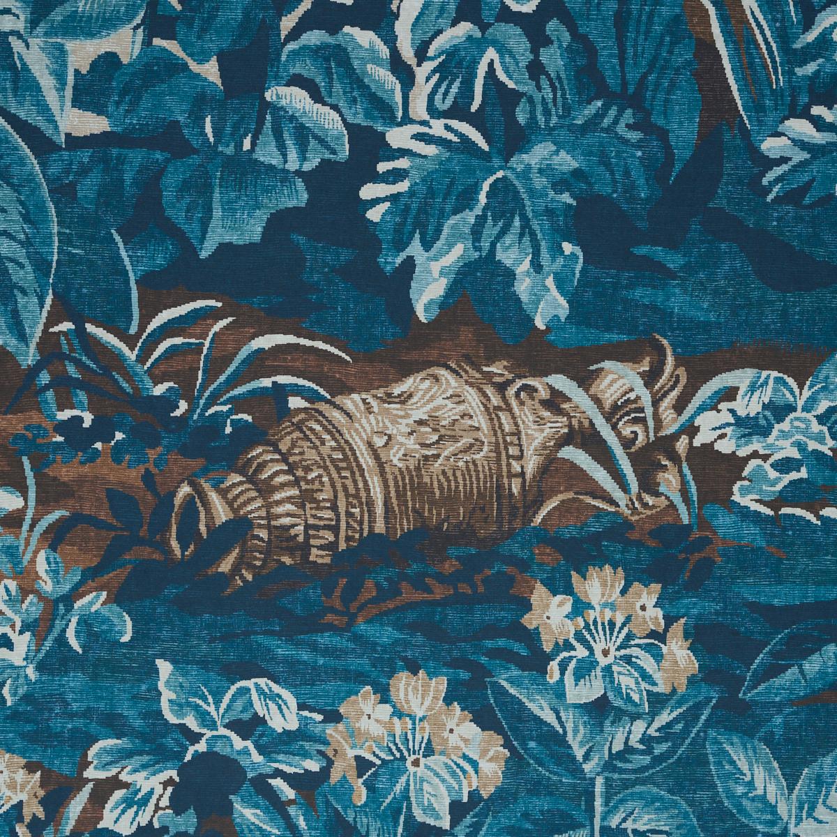 La Forêt 3 Panel Set - Antique Blue Forest Wallpapers | Schumacher