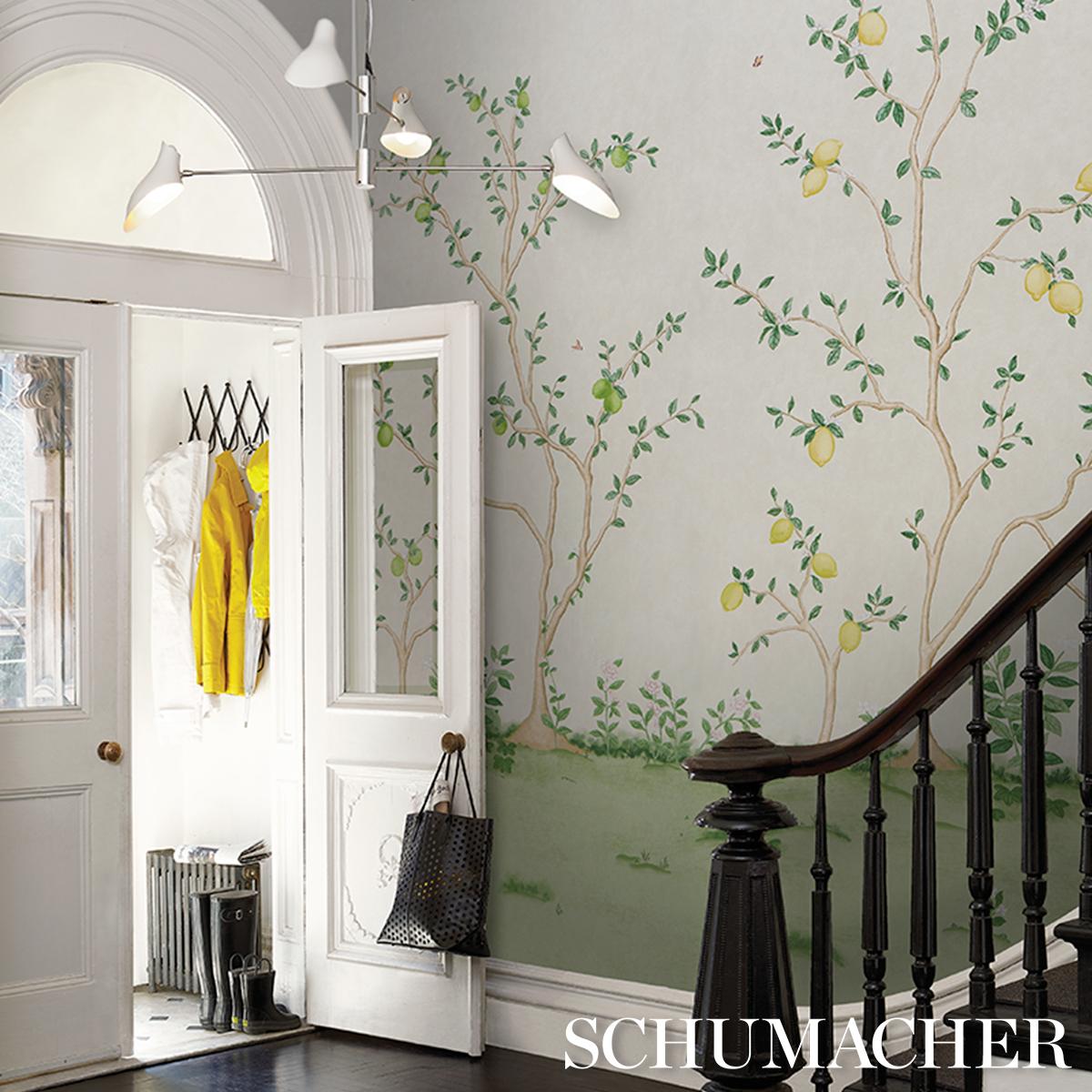 Citrus Blossom 2 Panel Set - Cream Wallpapers | Schumacher