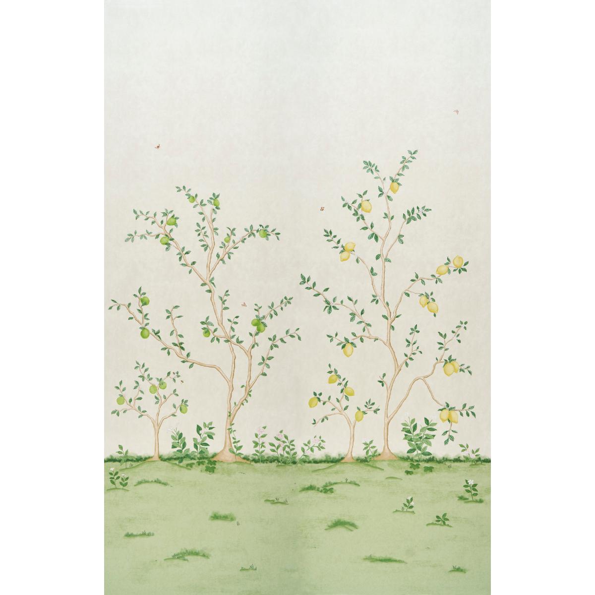 Citrus Blossom 2 Panel Set - Cream Wallpapers | Schumacher