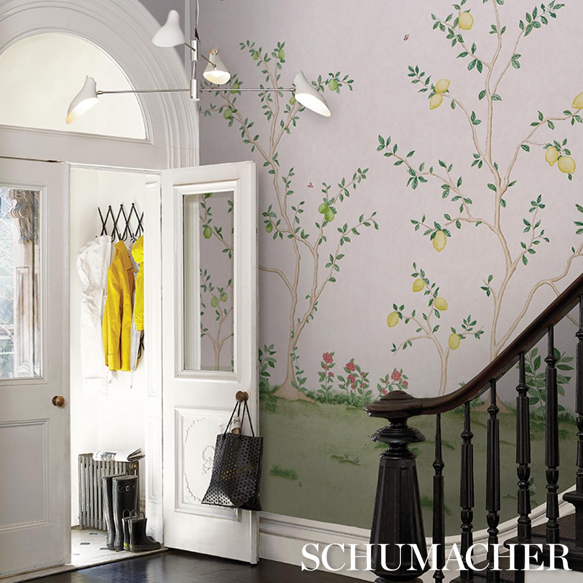 Citrus Blossom 2 Panel Set - Blush Wallpapers | Schumacher