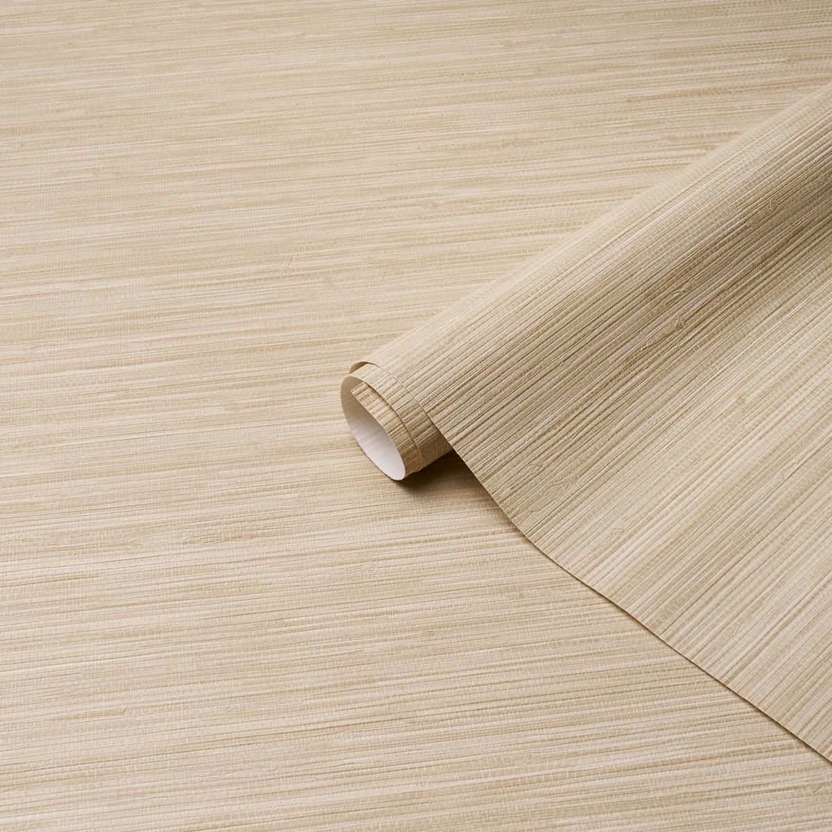 ヴァシュモン Horizon Grasscloth Vinyl - Wheat Wallpapers | Schumacher