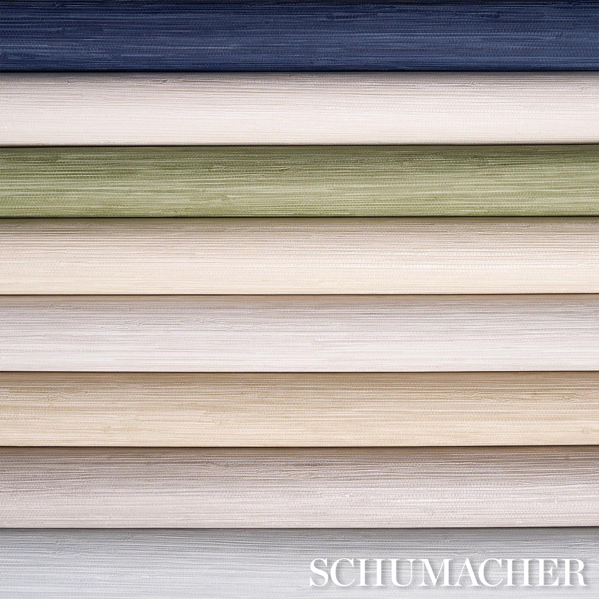 Horizon Grasscloth Vinyl - Leaf Wallpapers | Schumacher
