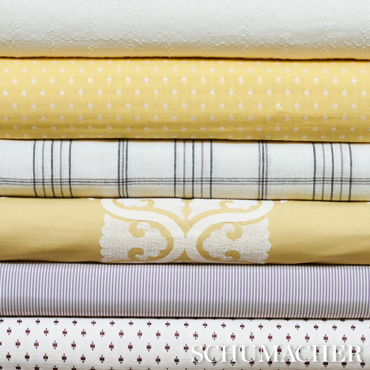 Charee Silk Stripe - Brown Fabrics | Schumacher