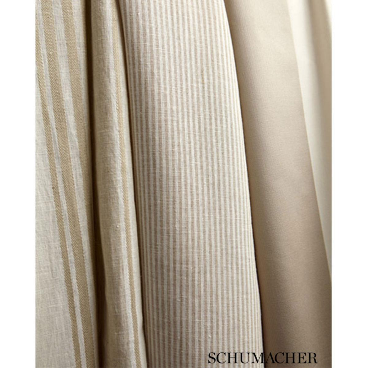 Wesley Linen Ticking Stripe - Umber Fabrics