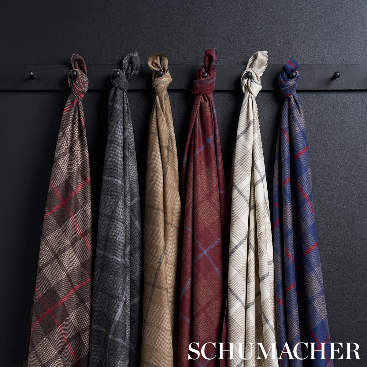 Montana Wool Plaid - Oxford Grey Fabrics | Schumacher