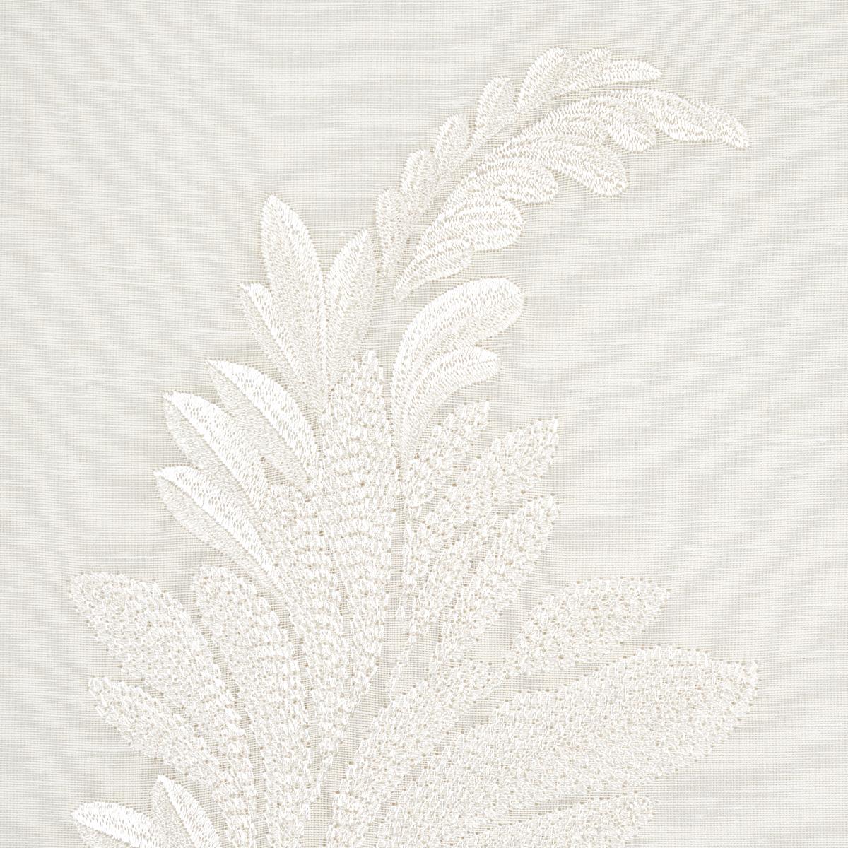 Contessa Embroidered Sheer - Ivory Fabrics | Schumacher