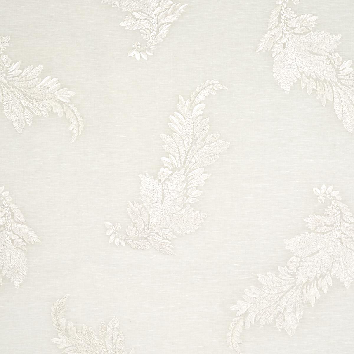 Contessa Embroidered Sheer - Ivory Fabrics | Schumacher