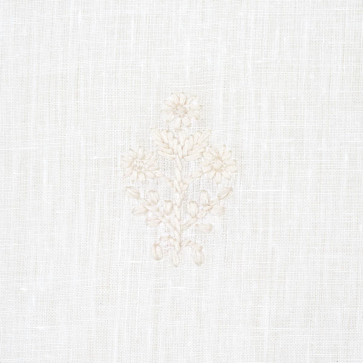 Maria Embroidery - Ivory Fabrics | Schumacher
