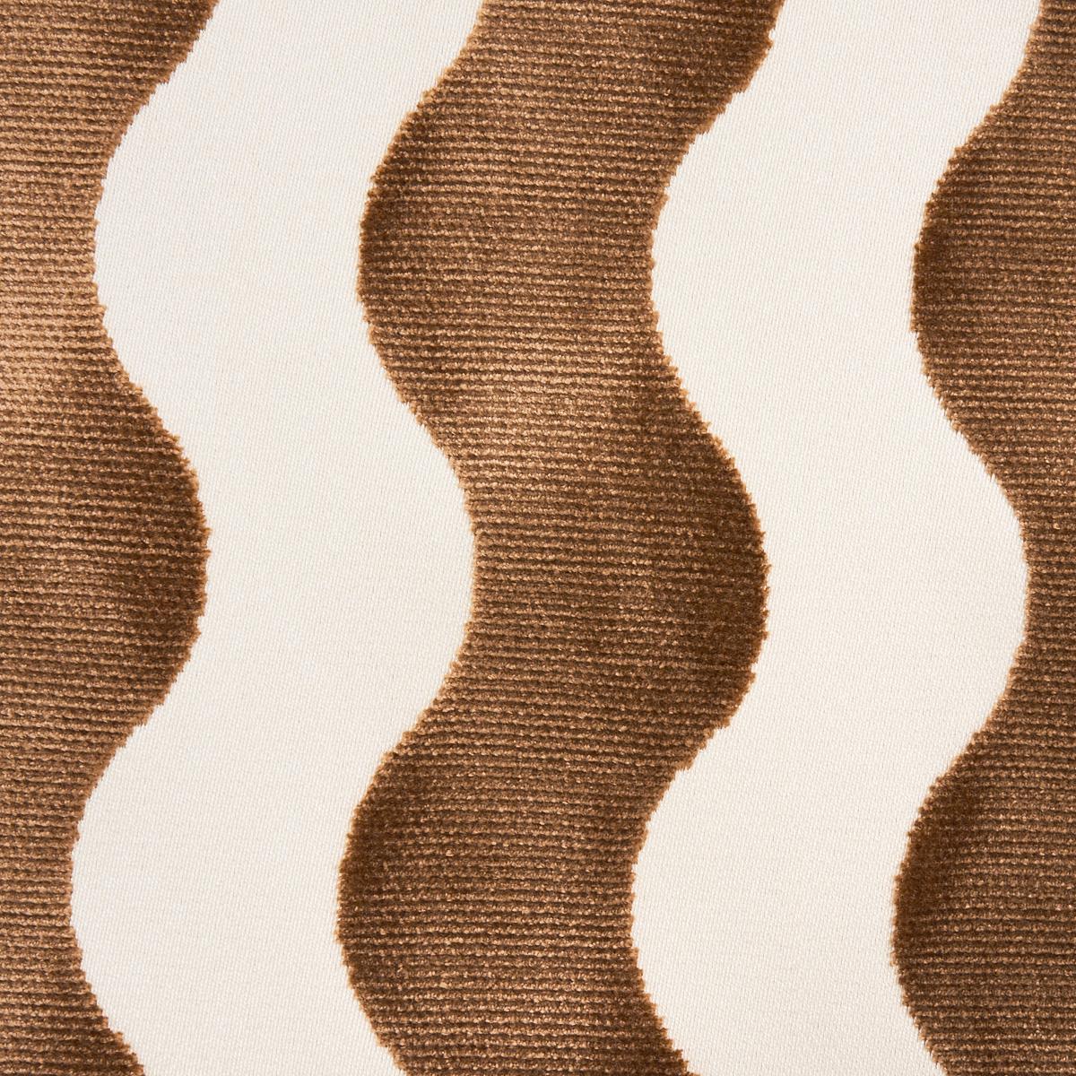 The Wave Velvet - Camel Fabrics | Schumacher