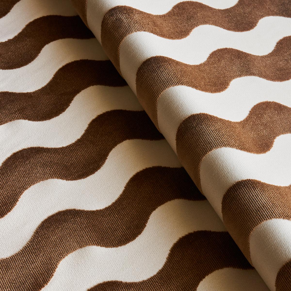 The Wave Velvet - Camel Fabrics | Schumacher
