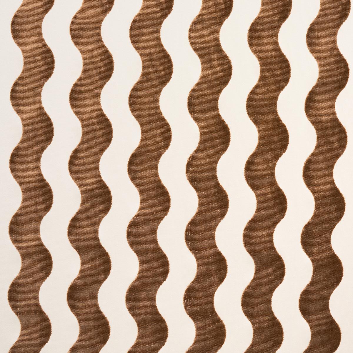 The Wave Velvet - Camel Fabrics | Schumacher