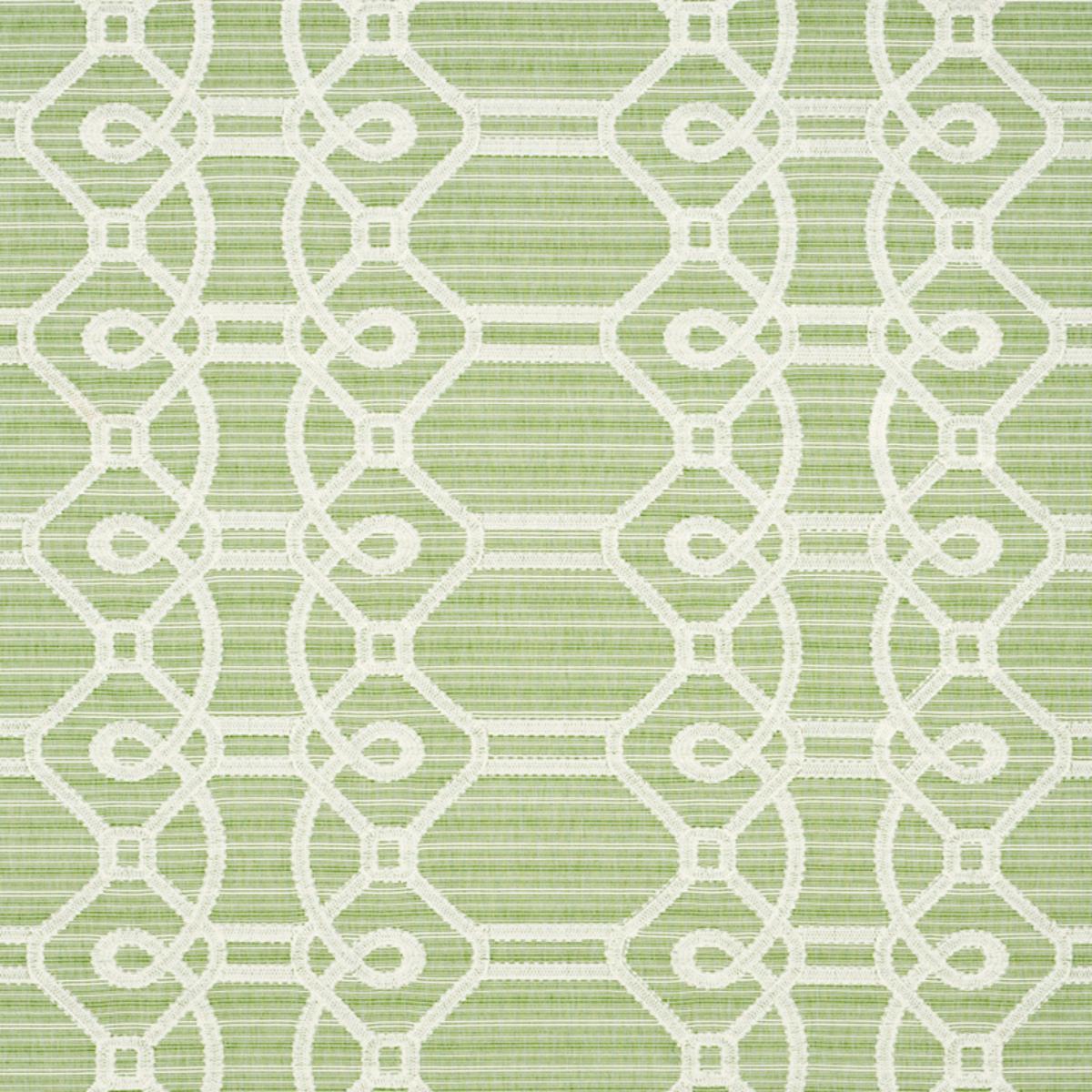 Ziz Embroidery - Green Fabrics | Schumacher