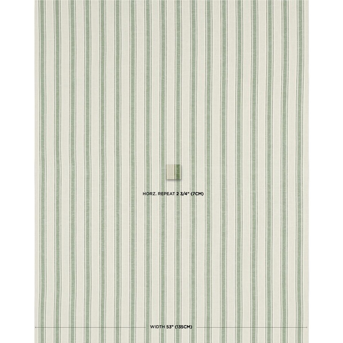 Ojai Stripe - Leaf Green Fabrics | Schumacher