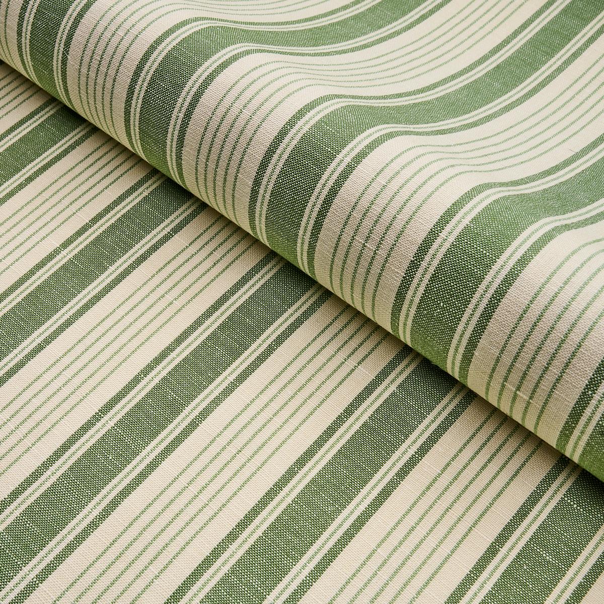 Ojai Stripe - Leaf Green Fabrics | Schumacher