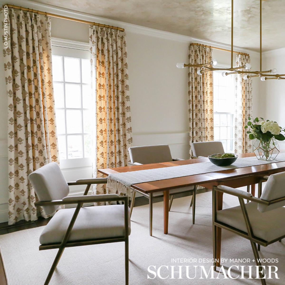 Rubia Embroidery - Ivory Fabrics | Schumacher