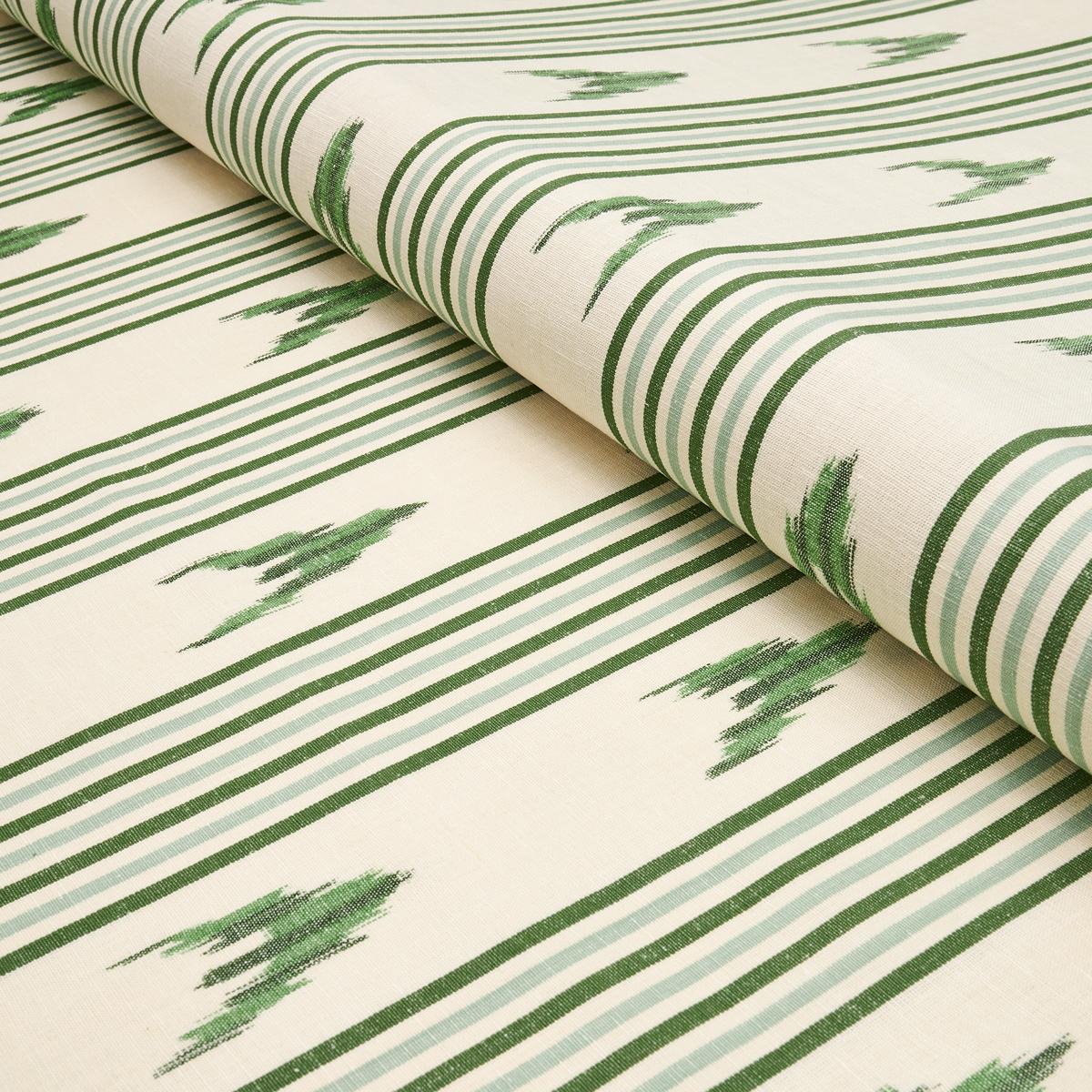 Santa Barbara Ikat - Leaf Green Fabrics | Schumacher