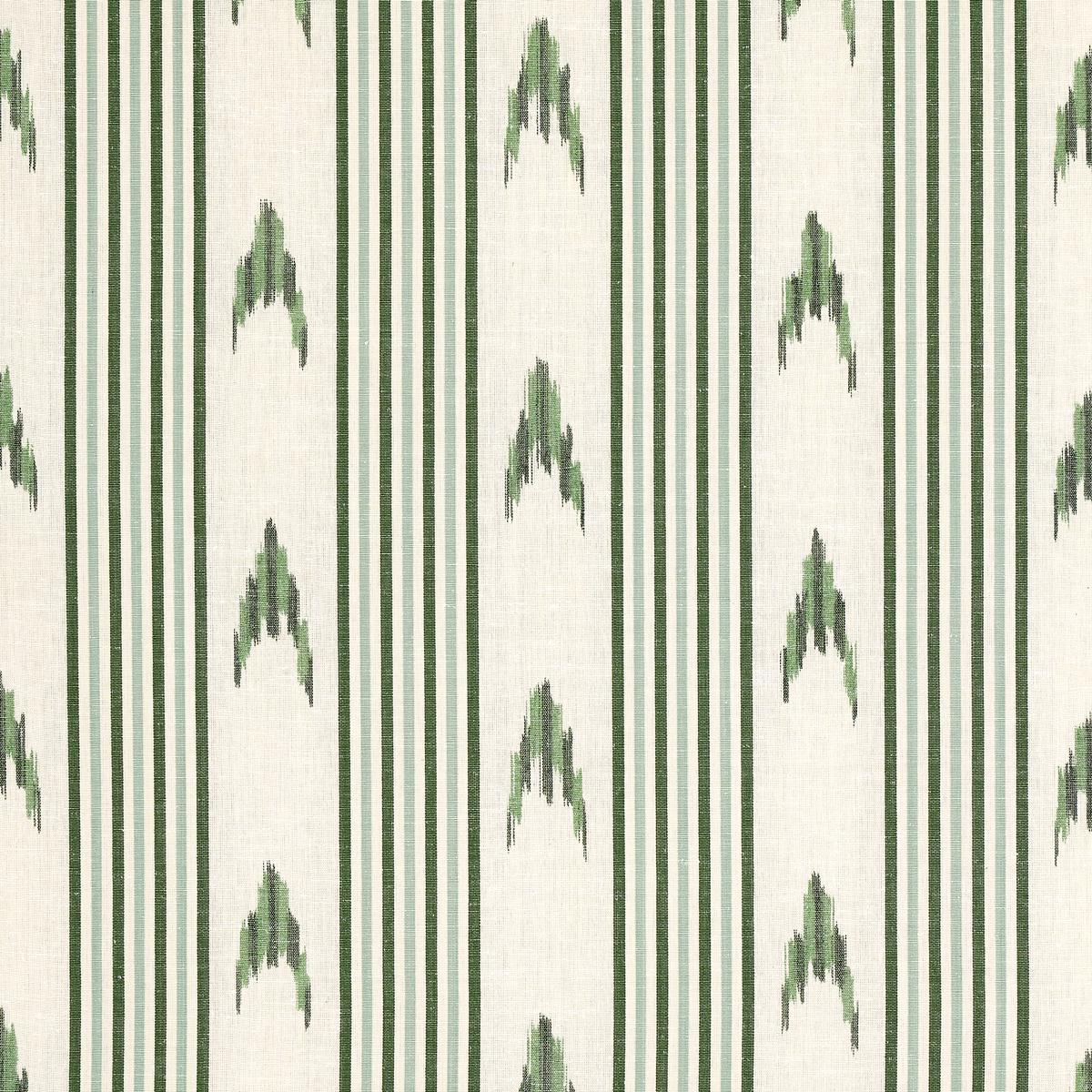 Santa Barbara Ikat - Leaf Green Fabrics | Schumacher