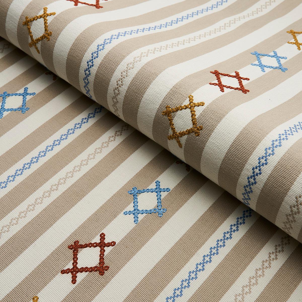 Rhodes Stripe - Neutral Fabrics | Schumacher