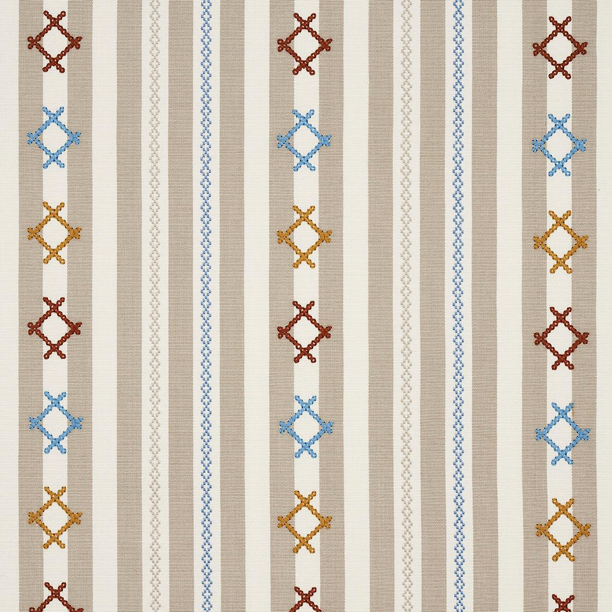 Rhodes Stripe - Neutral Fabrics | Schumacher