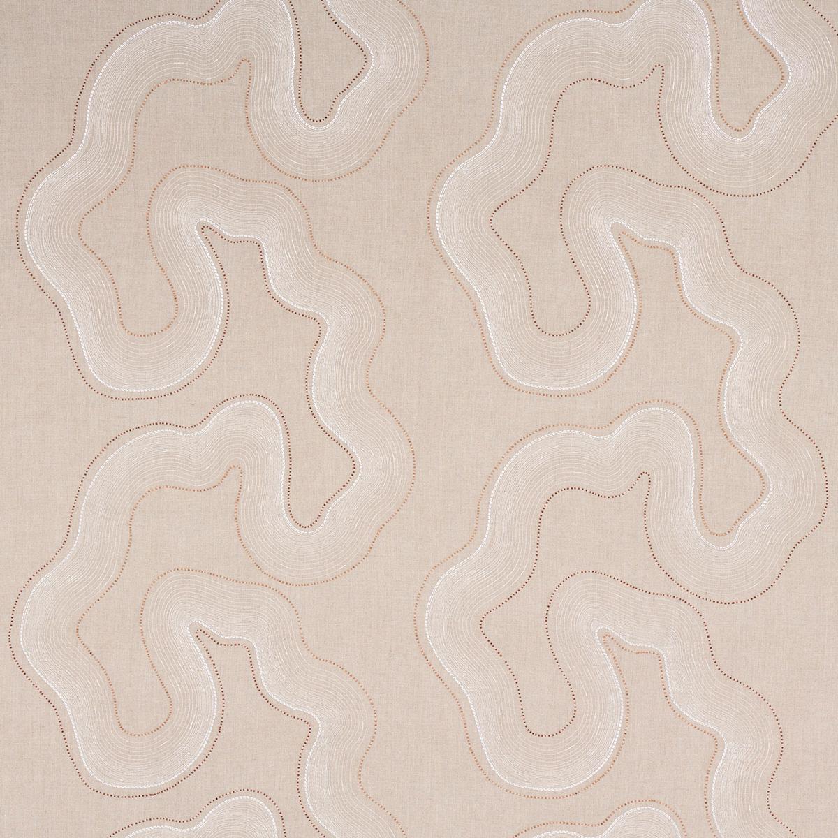 Topo Beaded Sheer - Natural Fabrics