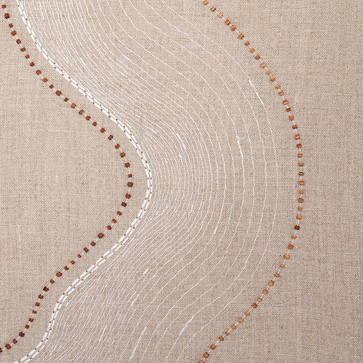 Topo Beaded Sheer - Natural Fabrics