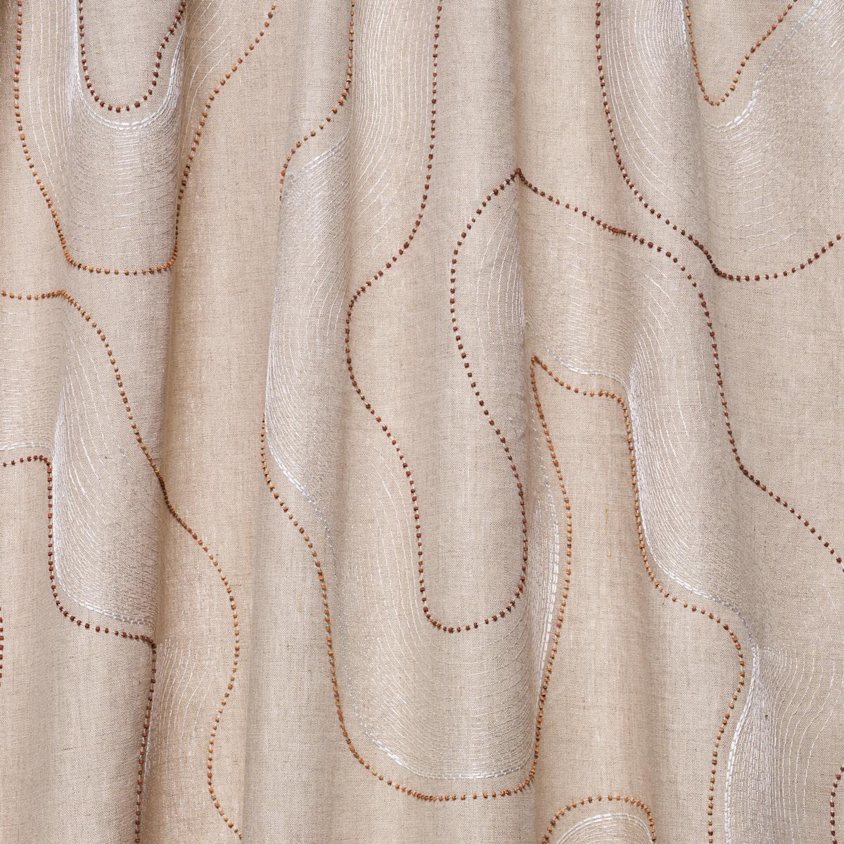 Topo Beaded Sheer - Natural Fabrics | Schumacher