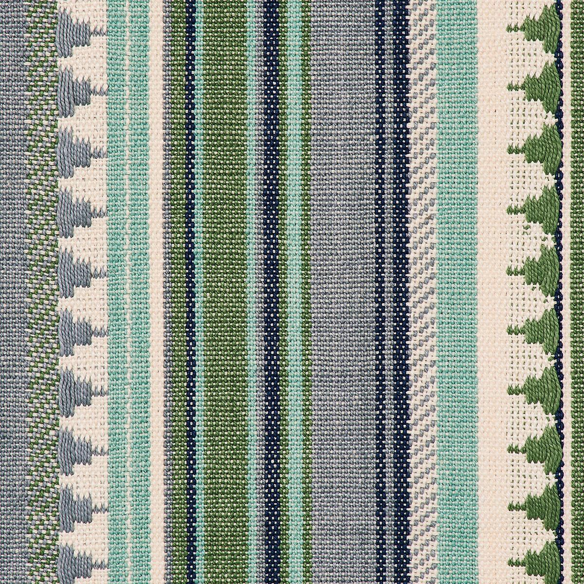 Zuni Stripe - Aqua Fabrics | Schumacher
