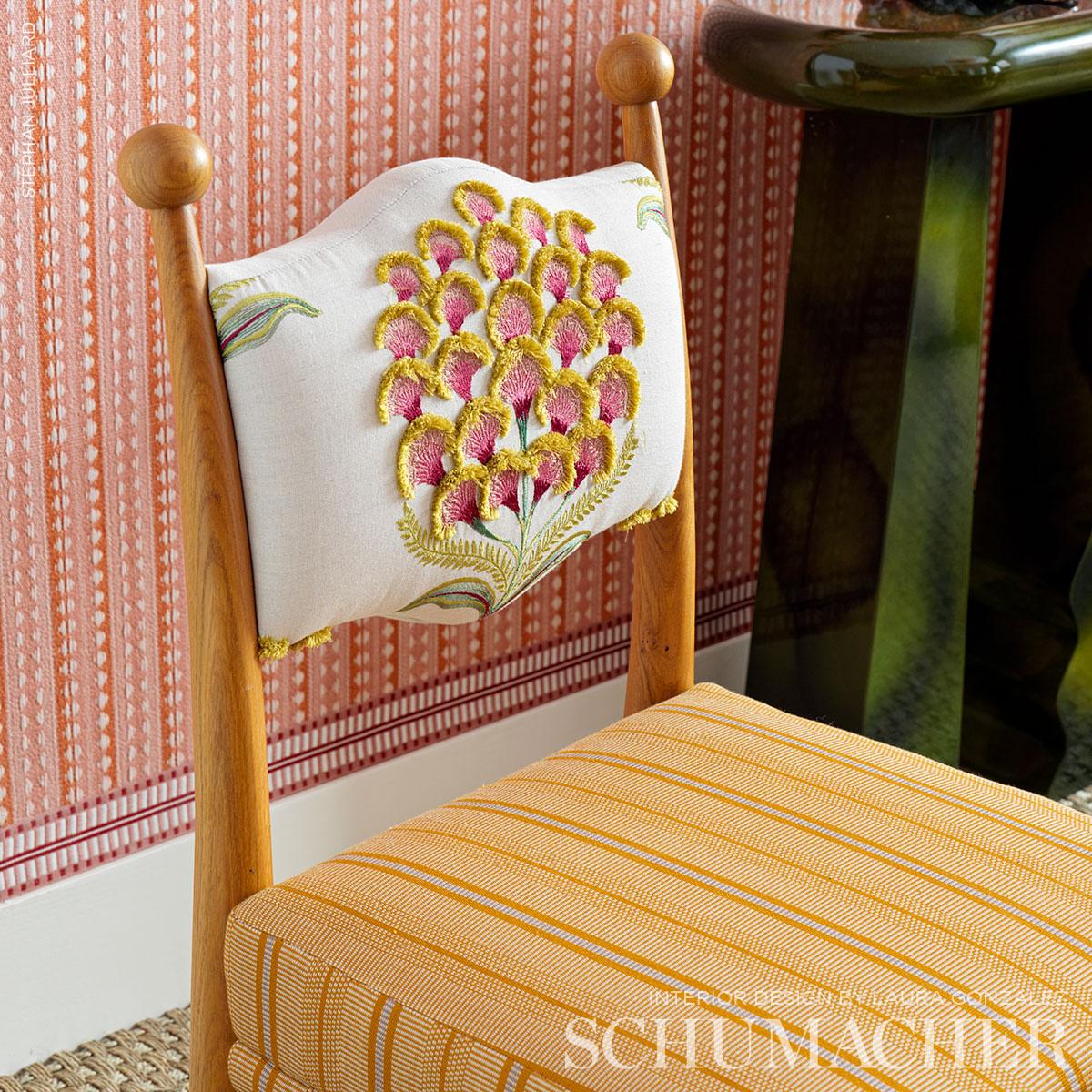 Aurelia Embroidery - Natural Fabrics | Schumacher