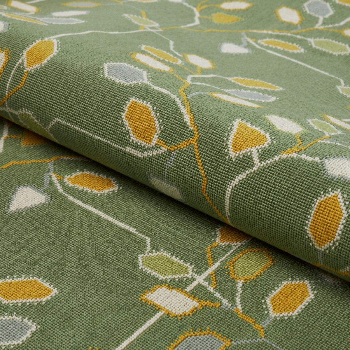 Tumble Weed Épinglé - Meadow Green Fabrics | Schumacher