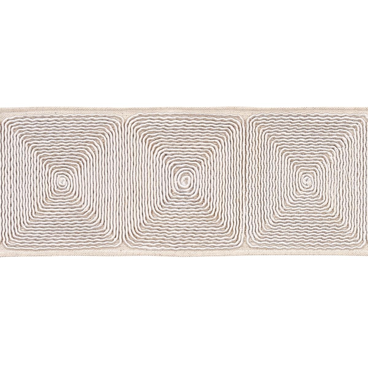 Nautilina Embroidered Tape - Natural Trims | Schumacher