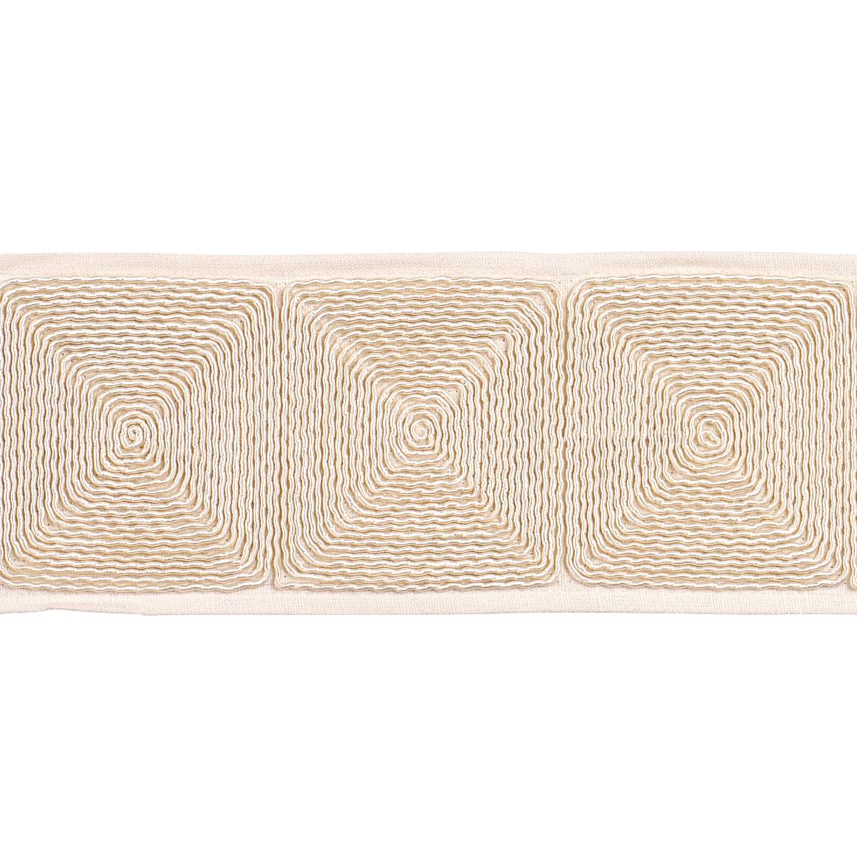 Nautilina Embroidered Tape - Ivory Trims | Schumacher