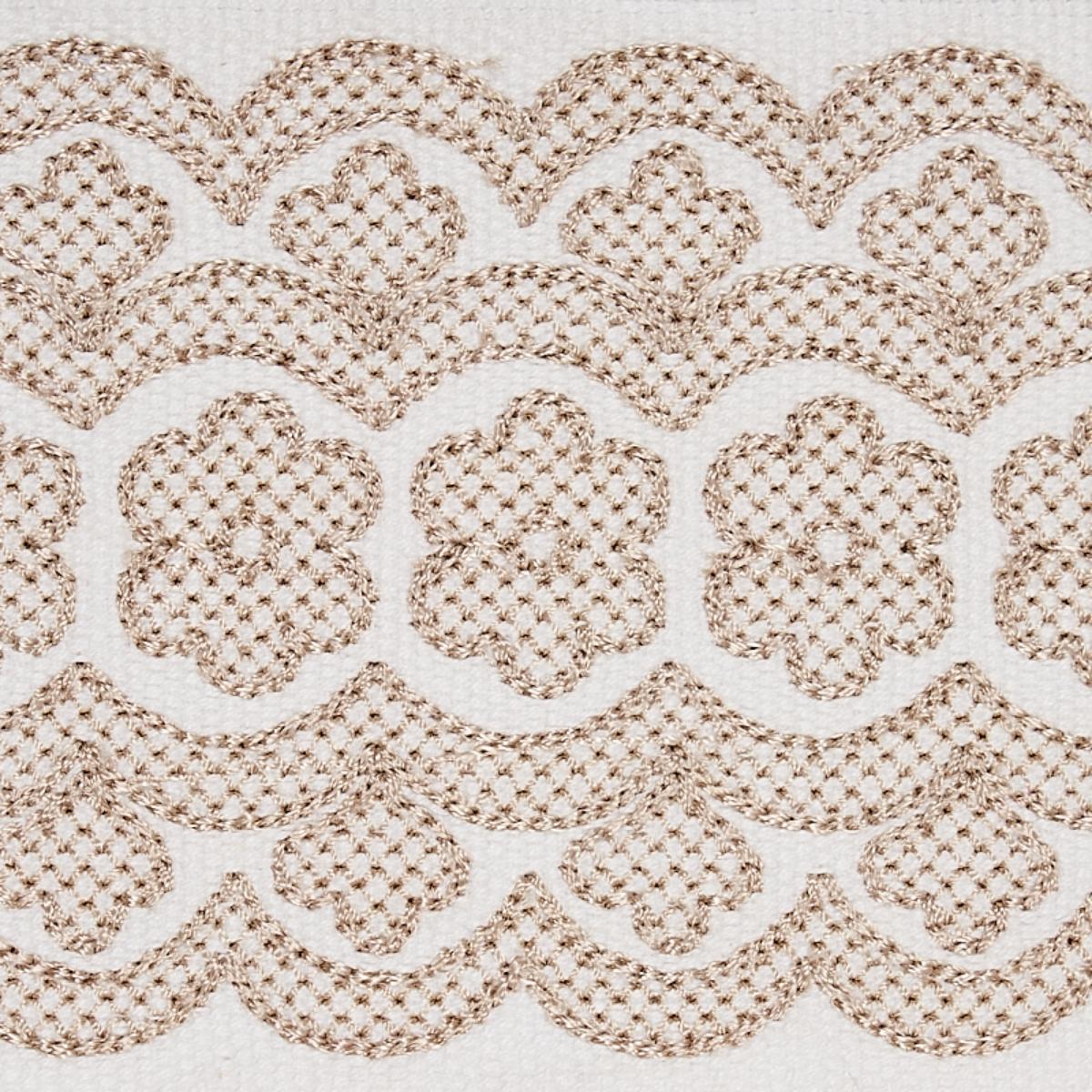 Astrid Embroidered Tape - Natural Trims | Schumacher